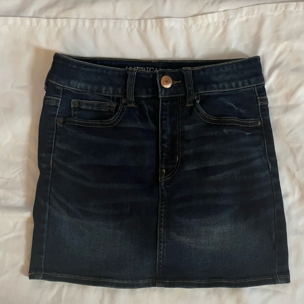 American Eagle Outfitters Dark Blue Mini Skirt